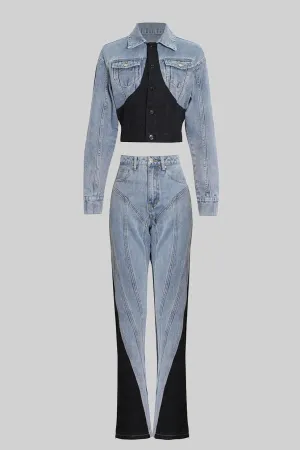 Two Piece Denim Set