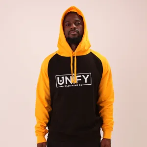 UNIFY Baseball Hoodie - Classic UNIFY Essential Mens Hoodie - UNIFY Yellow Jumper