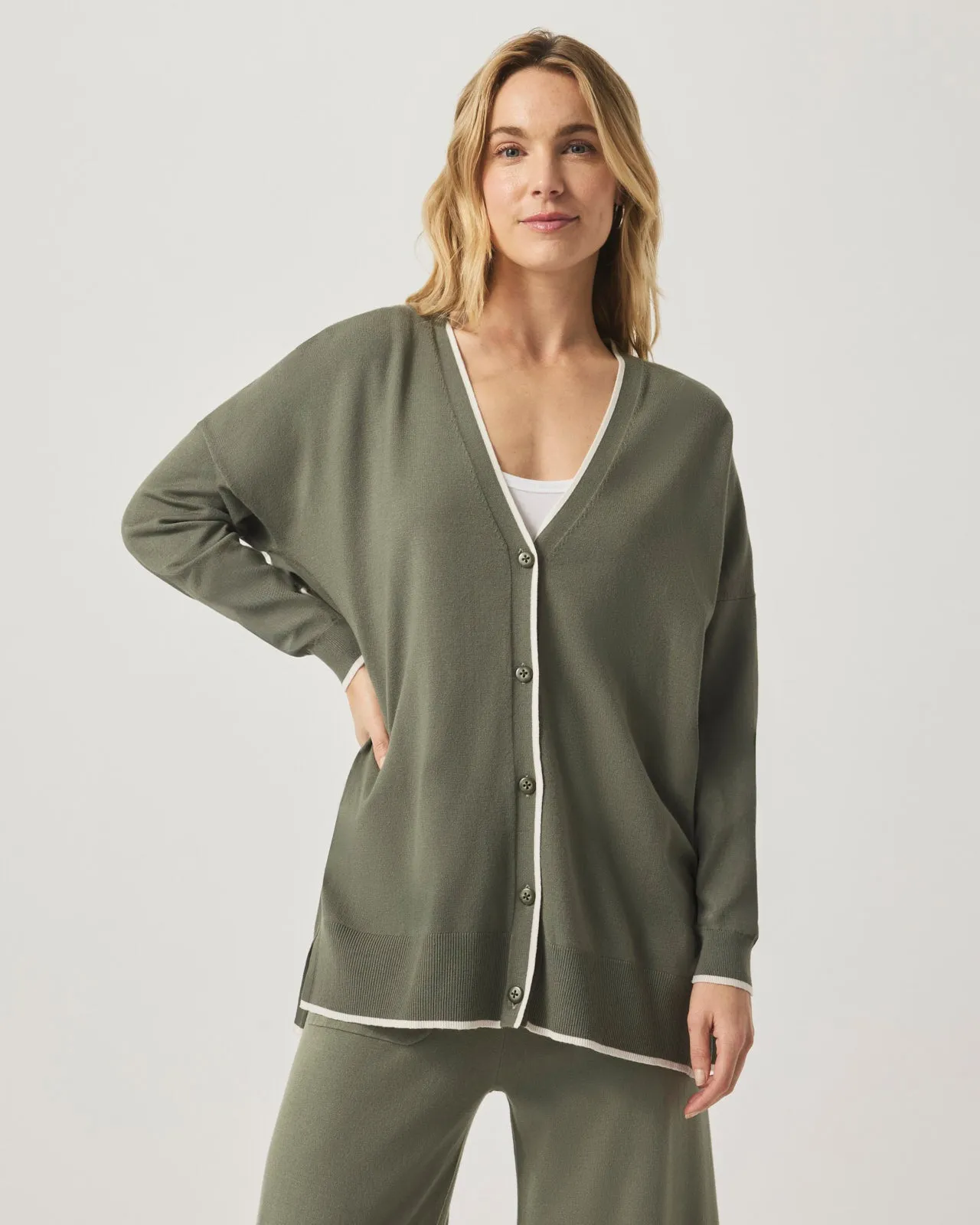 Veronica Trim Tunic Cardigan