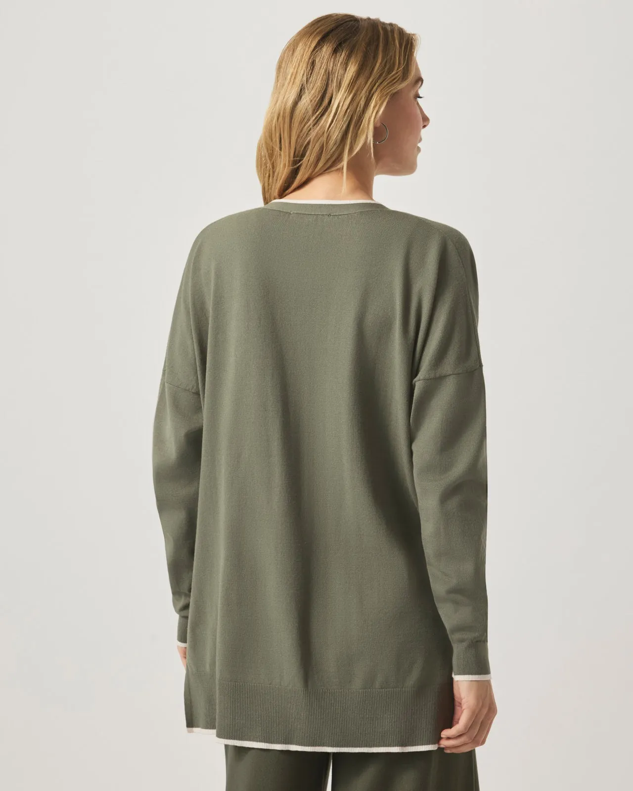 Veronica Trim Tunic Cardigan