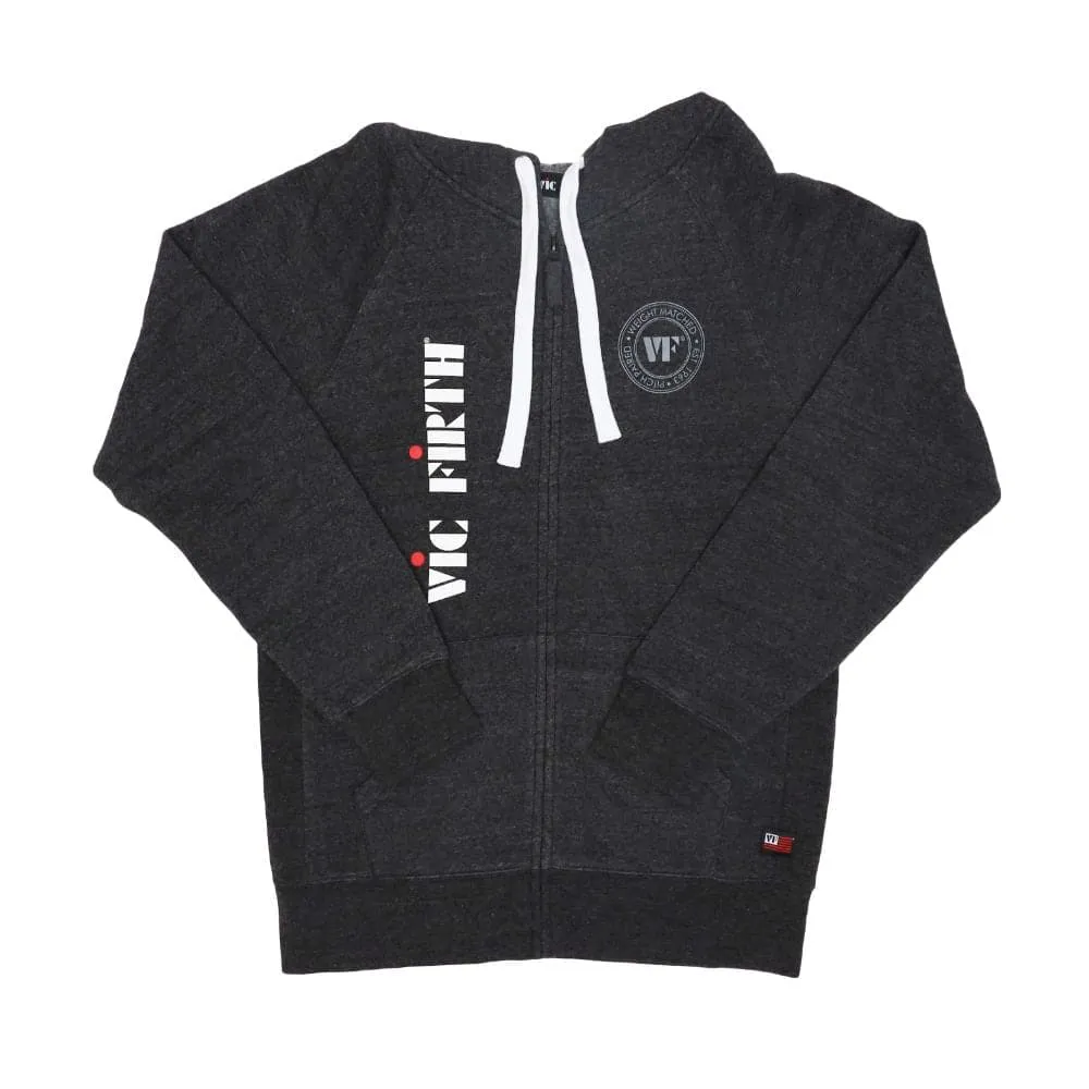 Vic Firth Zip Up Logo Hoodie XS