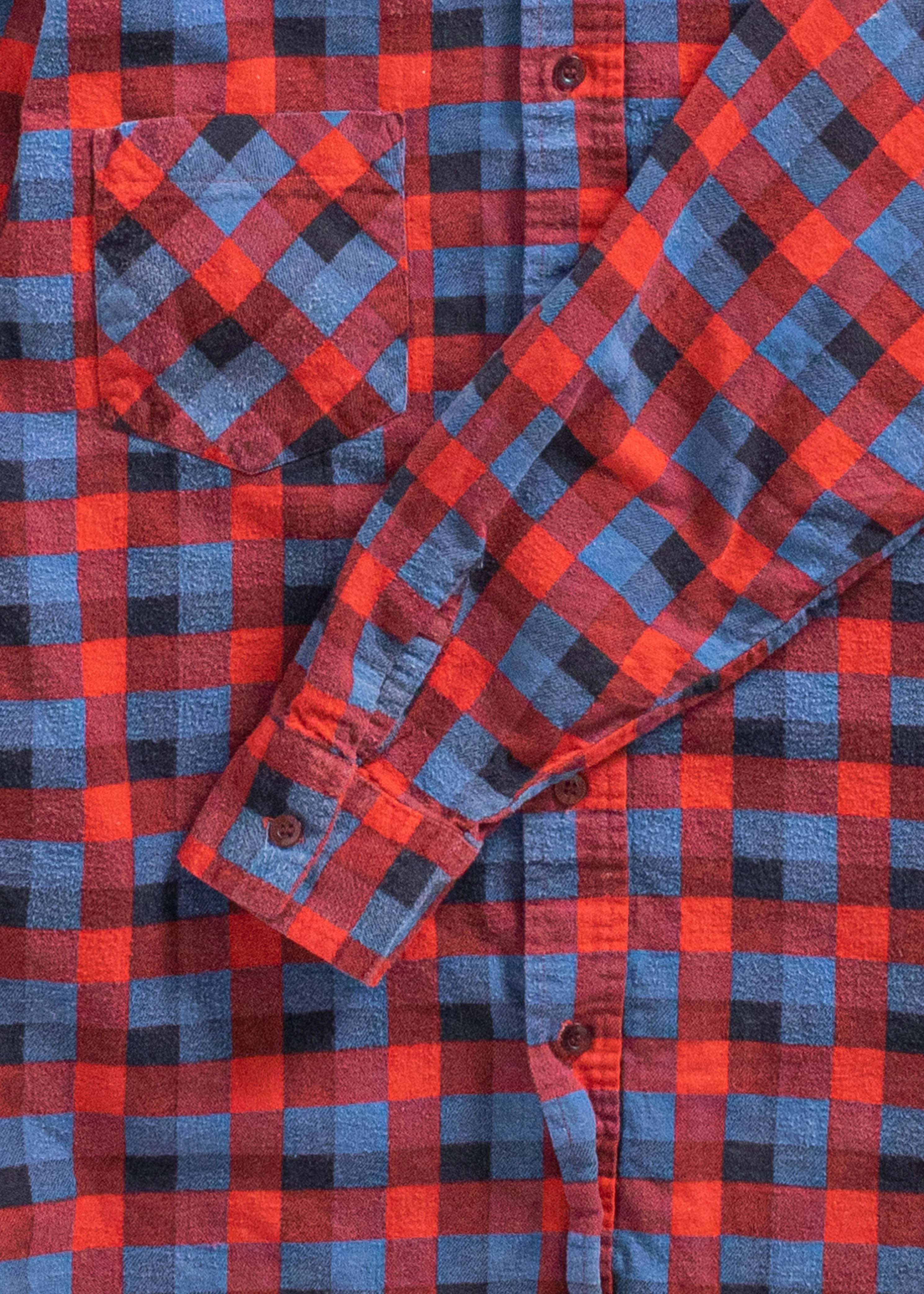 Vintage Cotton Flannel Button Up Shirt Size XS/S